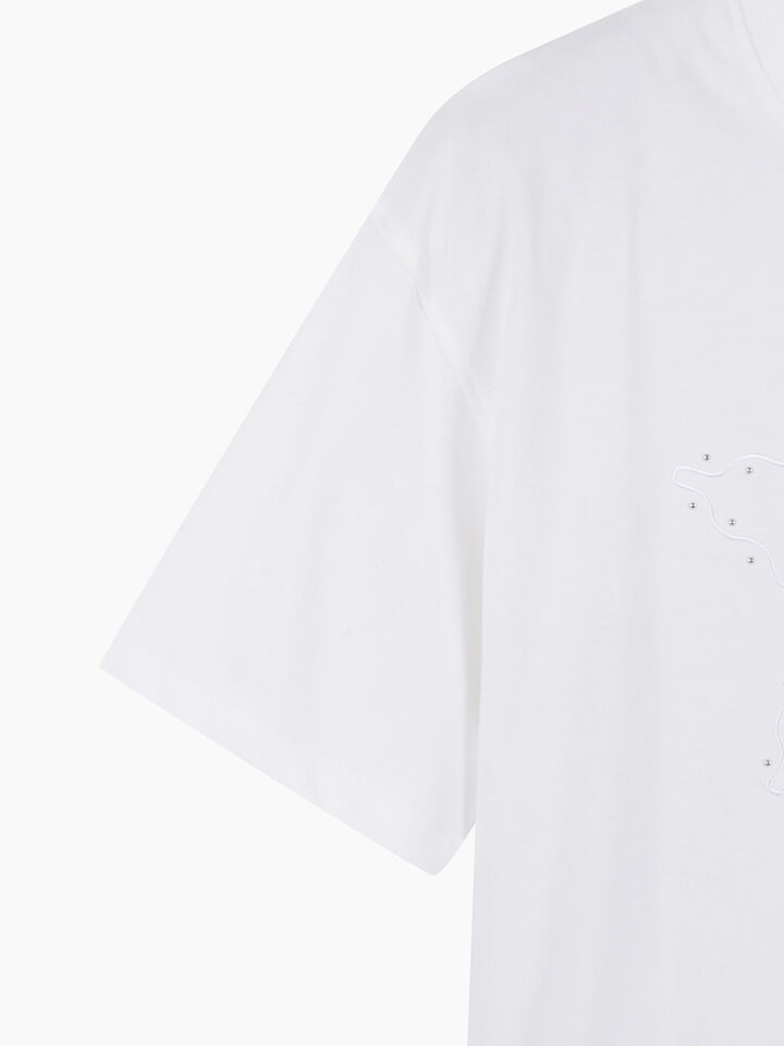 T-SHIRT - sisley k short sleeve t-shirt - Creamy White | Sisley K image number 4